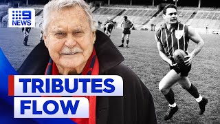 Calls for AFL Premiership cup to be named in honour of Ron Barassi | 9 News Australia