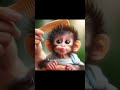 cute monkey video #funny #comedy #funnyshorts #shortsfeed #ytshots #shortvideos #shorts #monkey #ai