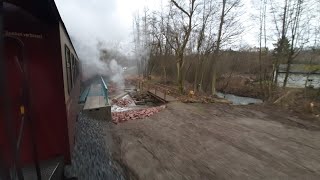 99 7243 fuhr heute am 21.12.2024 wieder nach Eisfelder Talmühle auf der Selketalbahn.