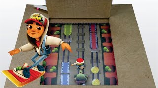 How to Make Subway Surfer Game from Cardboard with Touch Screen