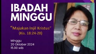 Ibadah Minggu GPI Jemaat Efata Serpong 20 Agustus 2024 Kotbah Pdt.Dr.Asti Maharini,M.Th