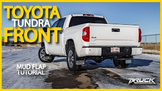 Gatorback 2018 Toyota Tundra Front Mud Flap Installation