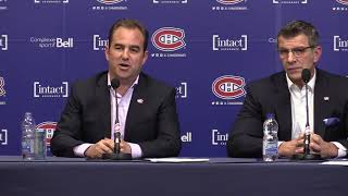 Canadiens president and co-owner Geoff Molson meets the media