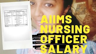 aiims nursing officer salary with proof