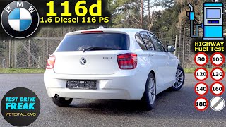 2014 BMW 116d Efficient Dynamics 116 PS Manual 🚗 Test Drive | Fuel Consumption \u0026 Performance