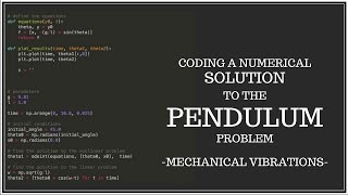 Coding a Numerical Solution to the Simple Pendulum Problem using Python