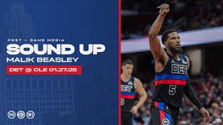 Post-Game Press Conference: Malik Beasley | Pistons @ Cavaliers | 01.27.25