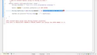 HOW TO CONVERT BYTE ARRAY TO STRING IN JAVA
