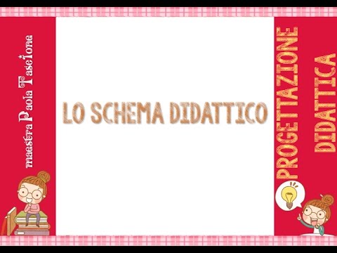 Progettazione Didattica: Lo Schema Didattico - YouTube