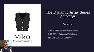 The SORTBY Function in Excel - Dynamic Array Function