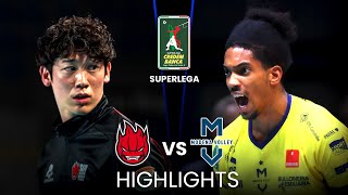 PERUGIA vs MODENA | Highlights | Play Offs - Quarter-finals | Superlega 2025