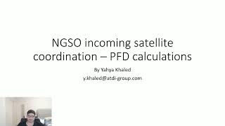 NGSO satellites - ITU coordination using HTZ and ICSMNoDB