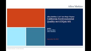 CEQA 101