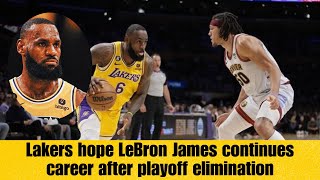 Lakers hope LeBron James Continues Career After Playoff Elimination #lebronjames #nba| HSN Talks