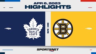 NHL Highlights | Maple Leafs vs. Bruins - April 6, 2023