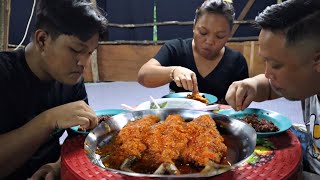 Ikan Masin Kukus Sambal Pedas Makan Dengan Nasi Bario Sampai Licin.