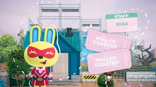 Abandoned rollercoaster + Mira's home 🎢 | speed build | Animal Crossing: New Horizons