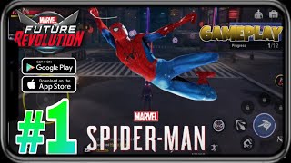 MARVEL Future Revolution - Walkthrough Part 1 - Spider-Man(iOS, Android)