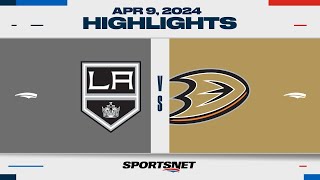 NHL Highlights | Kings vs. Ducks - April 9, 2024