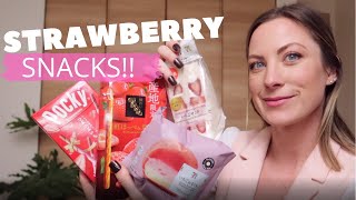 7-ELEVEN JAPAN // STRAWBERRY SNACK REVIEW AND FIRST IMPRESSIONS