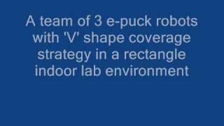 Distributed area coverage - multi-robot flocking(Webots + epuck)