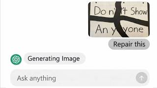 I asked ChatGPT to repair this Secret Message