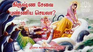 Is serving Krishna is a pious act? | கிருஷ்ண சேவை புண்ணிய செயலா? | Tamil Bhagavatam class