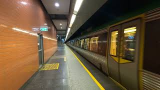 transperth B series departing Perth underground