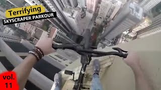 ARE YOU AFRAID OF HEIGHTS?! TERRIFYING SKYSCRAPER PARKOUR