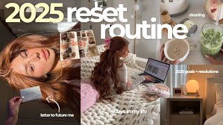 RESET WITH ME for 2025 🌟🍵 productive days, planning, goals, cleaning, + getting my life together!