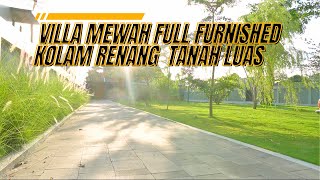 RUMAH VILLA MEWAH FULL FURNISHED DI JOGJA + KOLAM RENANG JARANG BANGET TANAH LUAS