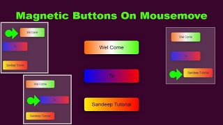 How to create a Mousemove on Button /MouseMove on Button Create Free Code-Using HTML CSS JavaScript