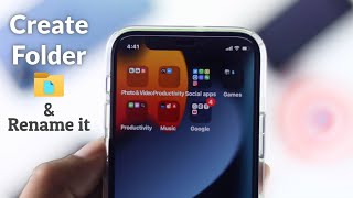 How to Create Folders for Apps on ANY iPhone! [Home Screen]