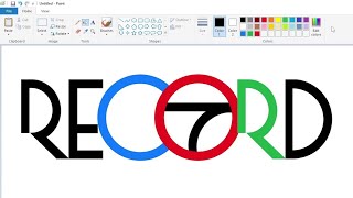 How to draw the Record (TV network) logo using MS Paint | How to draw on your computer