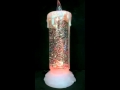 24cm Colour changing LED light Water Glitter Spinner Candle Christmas Xmas   eBay