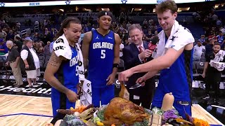 The Magic Celebrate Their Big Win With A Turkey FEAST! 🍗