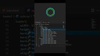 Loading Animation using CSS ⚡| CSS Shorts for beginners #ytshorts #css #webdevelopment #cssanimation