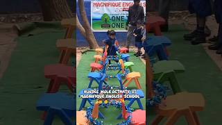 HURDLE WALK ACTIVITY | Kindergarten Fun | MAGNIFIQUE ENGLISH SCHOOL #shorts #youtubeshorts