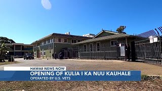 Waianae shelter opens to support homeless veterans