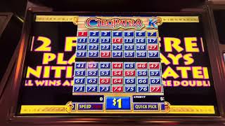 High Limit $1 Cleopatra Keno $8 Max Bets Bonus Bugs #kenonation