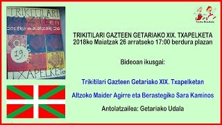 1805260201 Maider Agirre eta Sara Kaminos, Trikitilari Gazteen Getariako XIX  Txapelketan