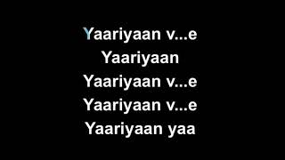 Baarish - Yaariyan | Karaoke