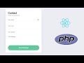 Create a Contact Form With PHP and React in 3 Min