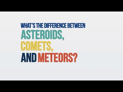 What is the difference between comet meteor and asteroid?