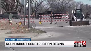 Roundabout construction begins