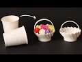 Paper Cup Craft Ideas | DIY | Paper Cup Basket | Best Out Of Waste