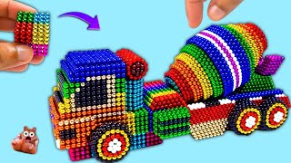 DIY How To Make Concrete Mixer Truck from Magnetic Balls Satisfying (ASMR) | My Magnet #car