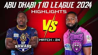 Abu Dhabi T10 | UP Nawabs vs New York Strikers | Match-24 | #highlights | #styxsports