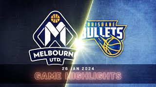 NBL Mini: Brisbane Bullets vs. Melbourne United | Extended Highlights