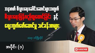 စီးပွားရေးပြန်လည်ထူထောင်ခြင်းနှင့်ဈေးကွက်ဖော်ဆောင်မှုသင်ခန်းစာများ - ဆရာဇင်ဖြိုးပိုင်